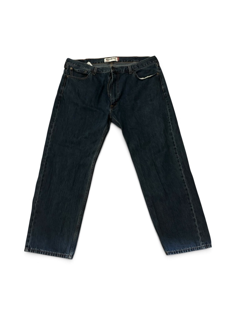 Dark Wash Men's Jeans - Classic Straight Fit Size 42x30